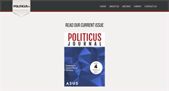 Desktop Screenshot of politicusjournal.com