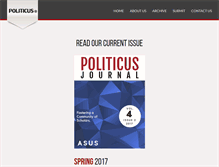 Tablet Screenshot of politicusjournal.com